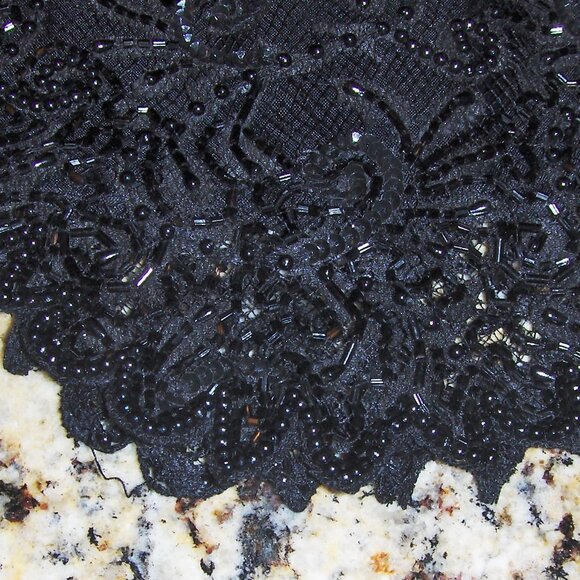 Brilliante By JA Vintage Short Sleeve Beaded Embellished Evening Top - EUC - Picture 8 of 11